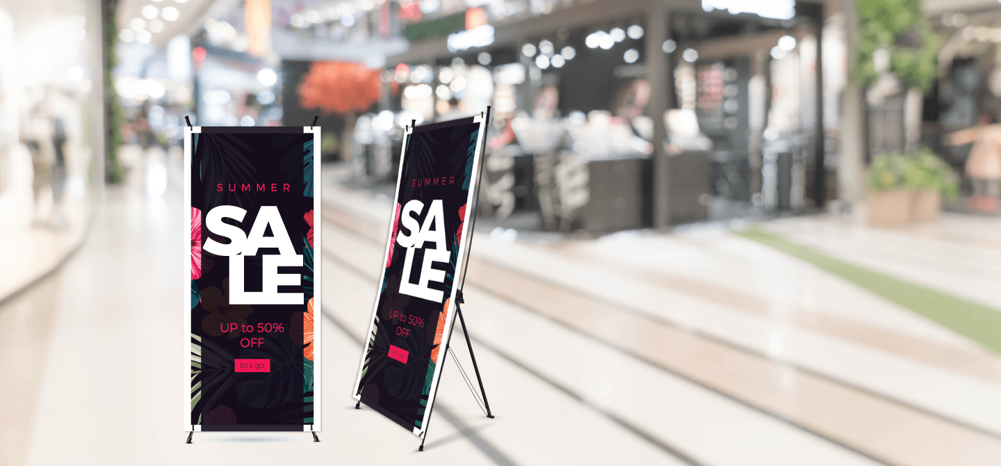 X Banner Stand X Banner Affordable Vertical Banners
